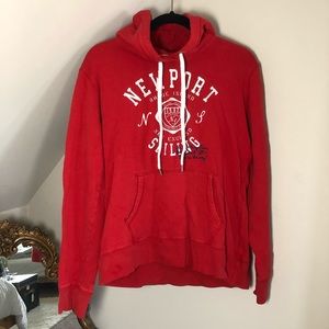 red sailing hoodie/sweatshirt